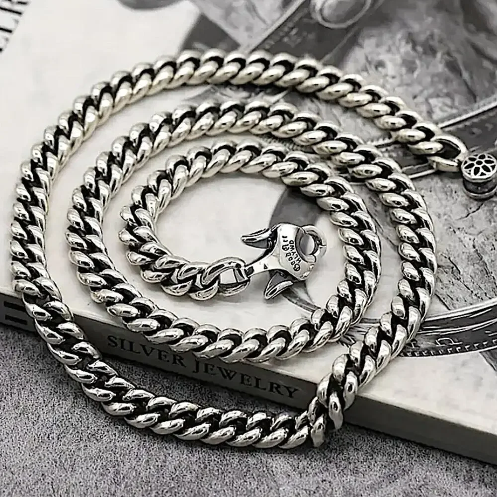 Stainless Steel  Cuban Luxury Necklace, Thick Chain Link, Unisex, Designer